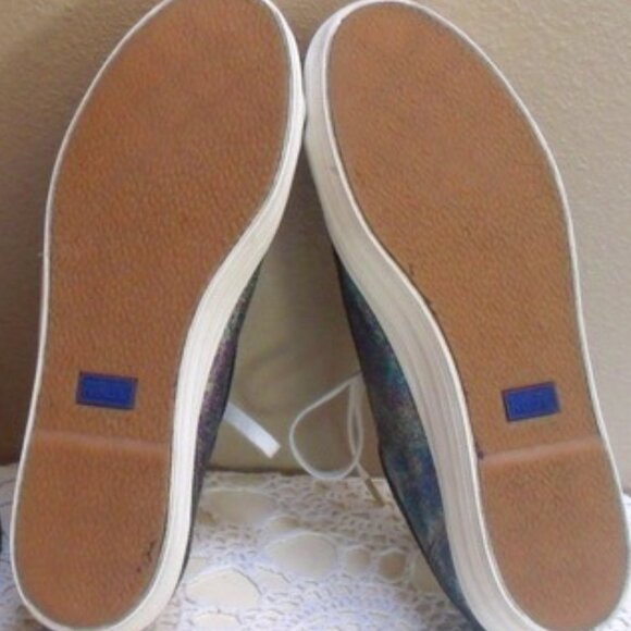 Keds Platform Triple Up Anchor Metallic Oil Slick Sneakers Dream Foam Sz 7 - Picture 6 of 11